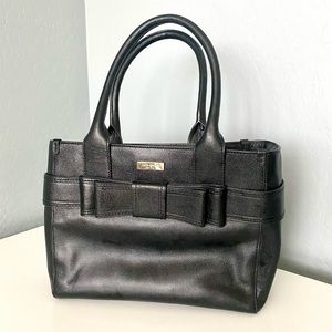 Kate Spade black leather handbag